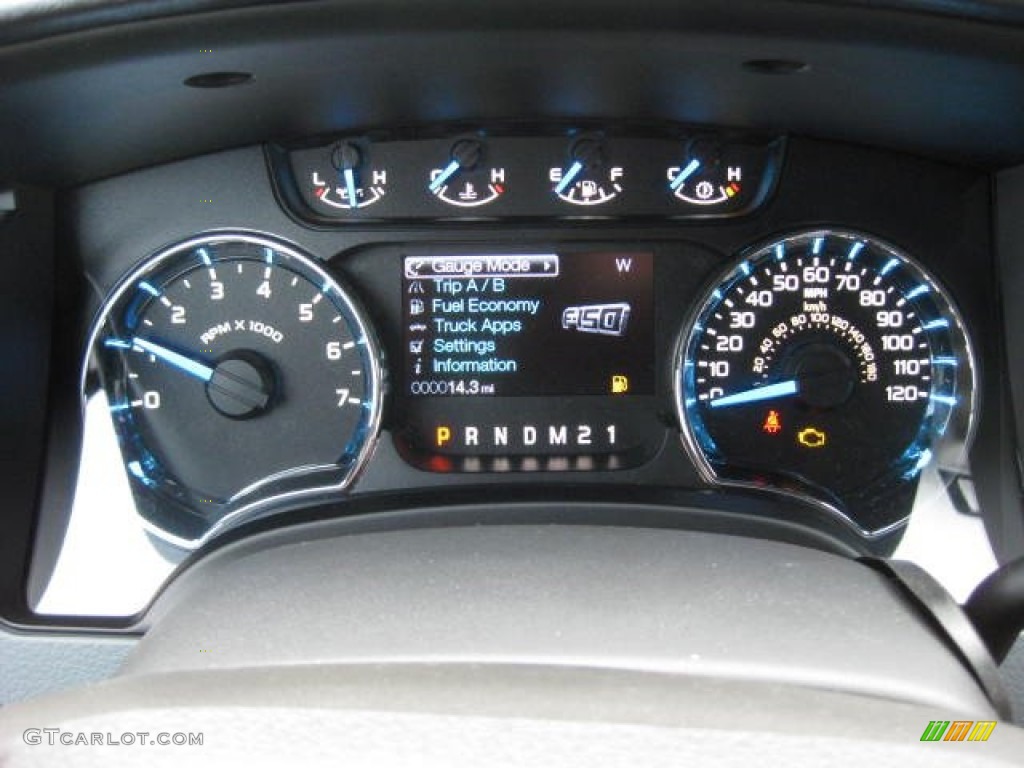 2013 Ford F150 XLT SuperCrew 4x4 Gauges Photo #73201203