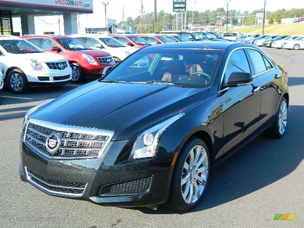 Black Diamond Tricoat 2013 Cadillac ATS 2.5L Luxury Exterior Photo #73204641