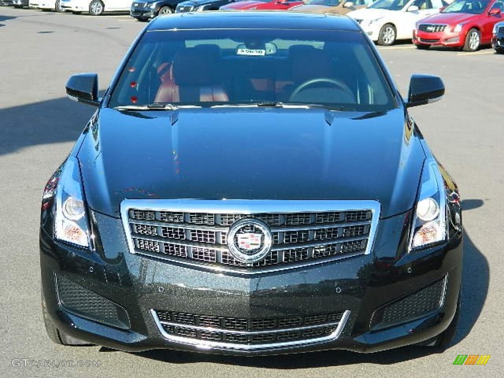 2013 ATS 2.5L Luxury - Black Diamond Tricoat / Morello Red/Jet Black Accents photo #8