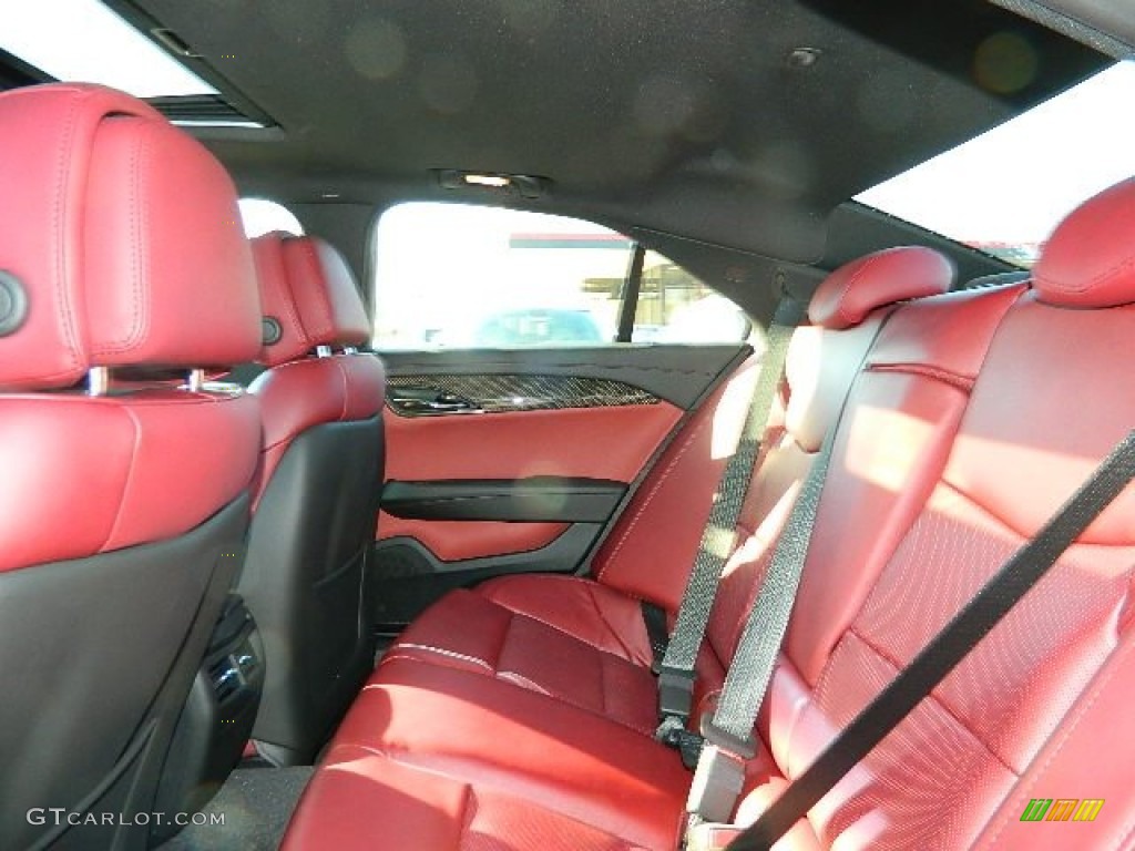 Morello Red/Jet Black Accents Interior 2013 Cadillac ATS 2.5L Luxury Photo #73204758