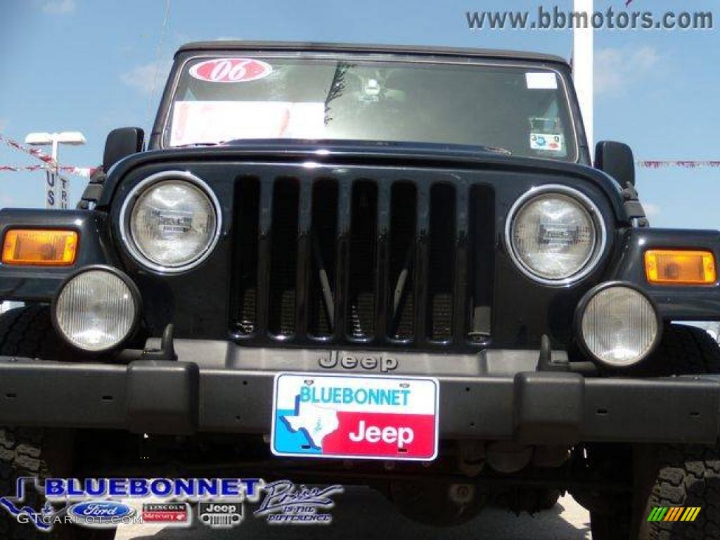 2006 Wrangler Sport 4x4 - Black / Dark Slate Gray photo #2