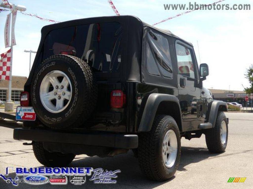 2006 Wrangler Sport 4x4 - Black / Dark Slate Gray photo #3