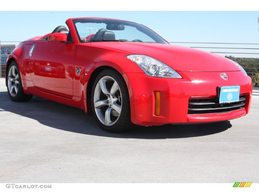 2008 350Z Touring Roadster - Nogaro Red / Charcoal photo #1