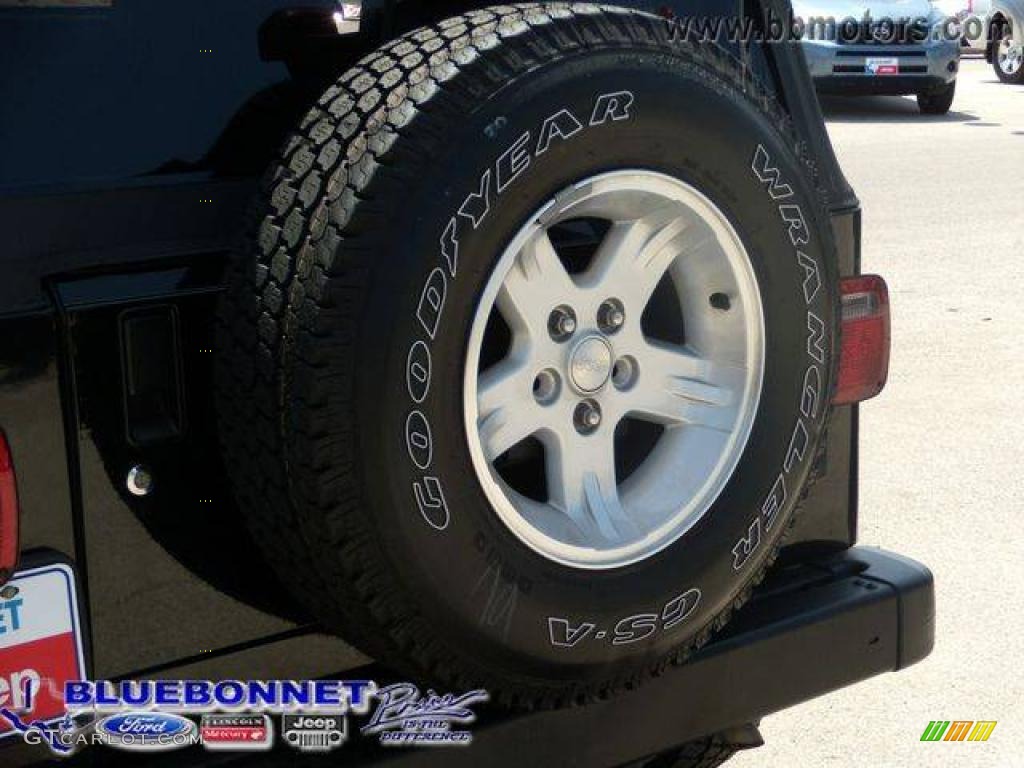 2006 Wrangler Sport 4x4 - Black / Dark Slate Gray photo #9