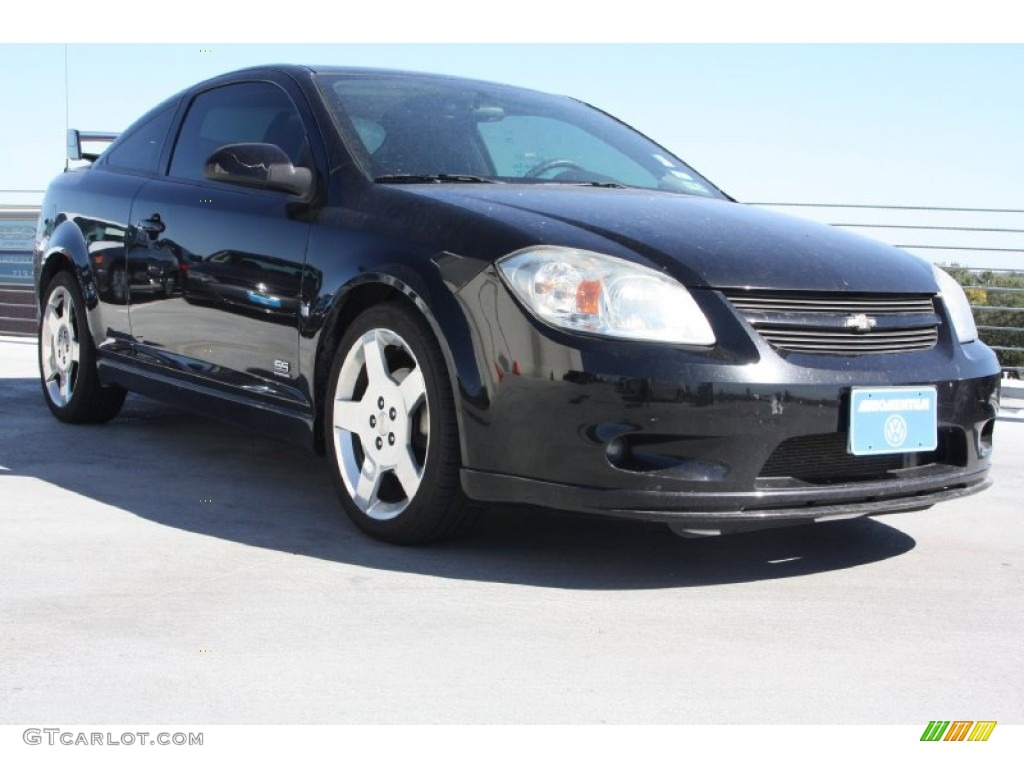 2007 Cobalt SS Supercharged Coupe - Black / Ebony/Red photo #1