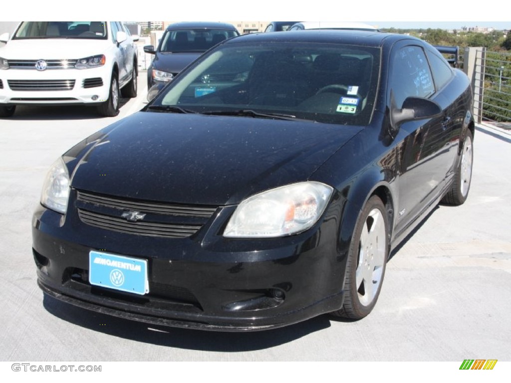 2007 Cobalt SS Supercharged Coupe - Black / Ebony/Red photo #3
