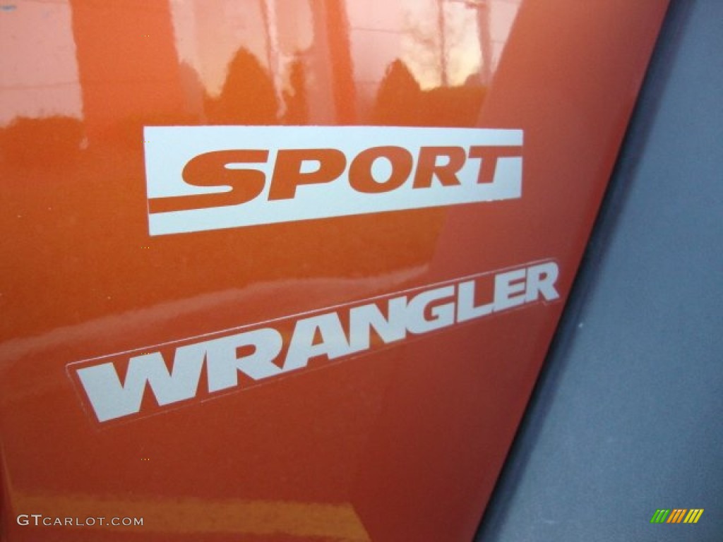 2011 Wrangler Sport 4x4 - Mango Tango Pearl / Black photo #5