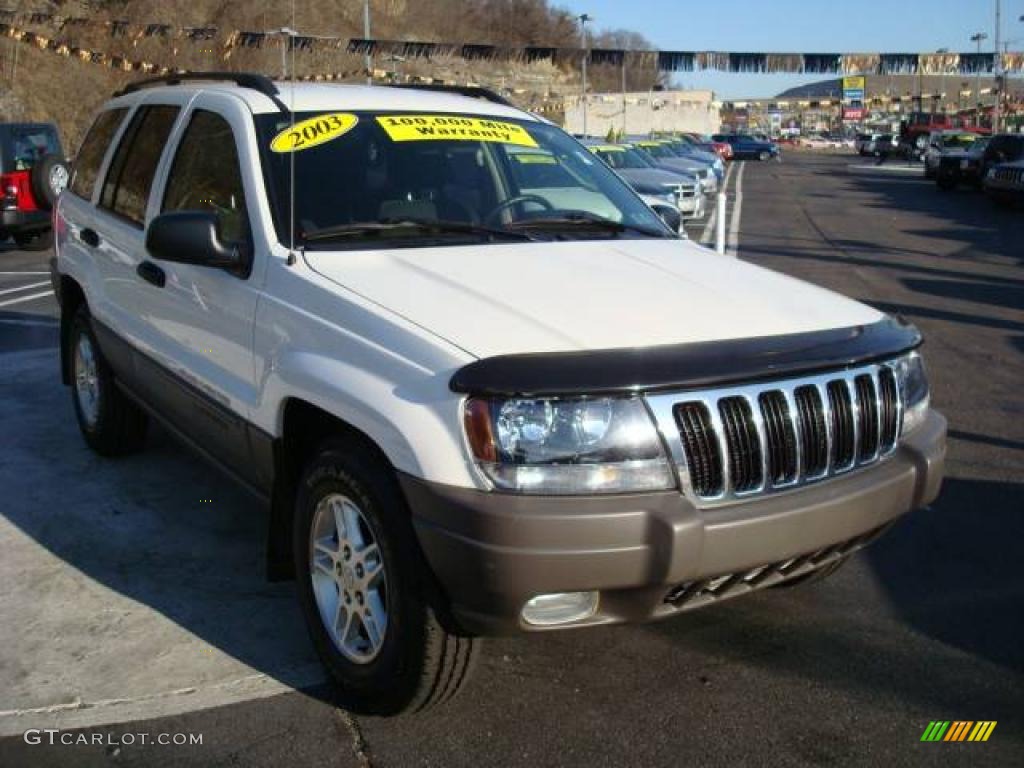 2003 Grand Cherokee Laredo 4x4 - Stone White / Dark Slate Gray photo #6