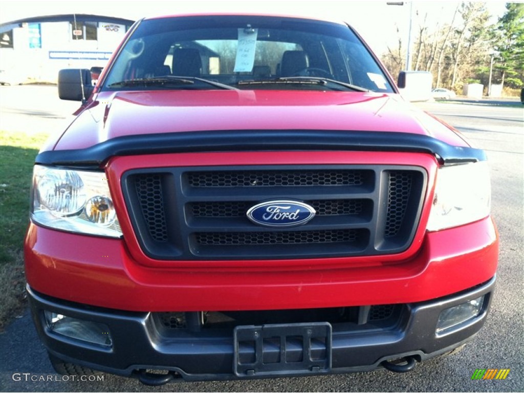 2004 F150 FX4 SuperCab 4x4 - Bright Red / Black photo #3