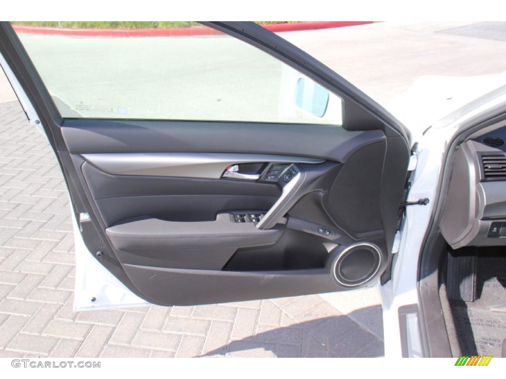 2013 Acura TL Standard TL Model Ebony Door Panel Photo #73210152