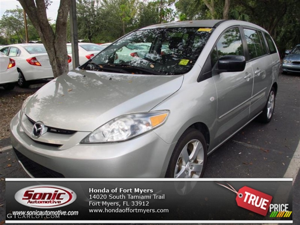 2006 MAZDA5 Sport - Platinum Silver Metallic / Black photo #1