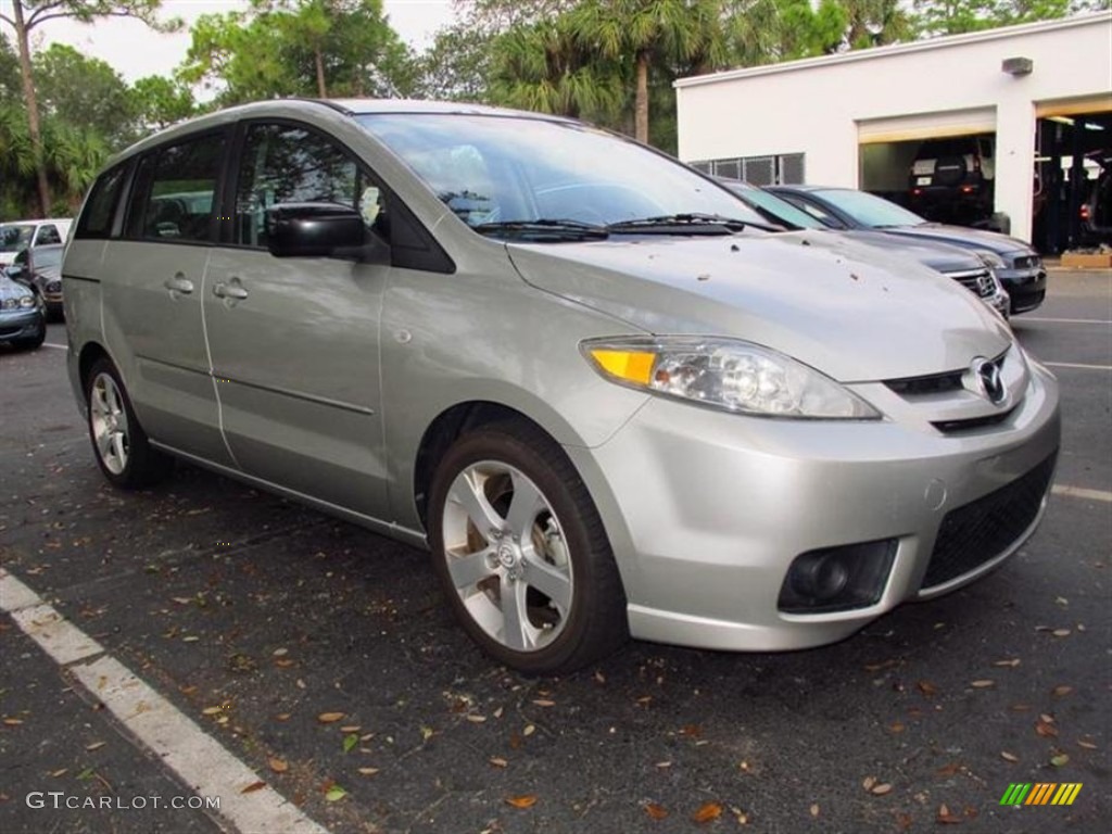 2006 MAZDA5 Sport - Platinum Silver Metallic / Black photo #2