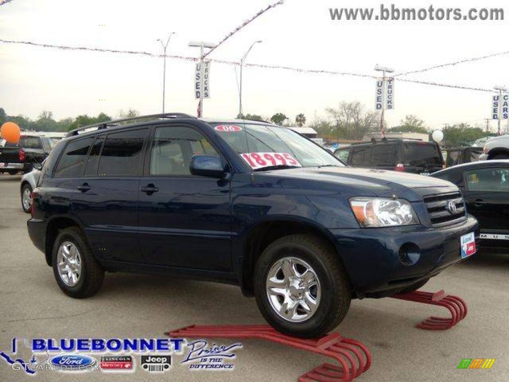 2006 Highlander 4WD - Indigo Ink Pearl / Ash Gray photo #1