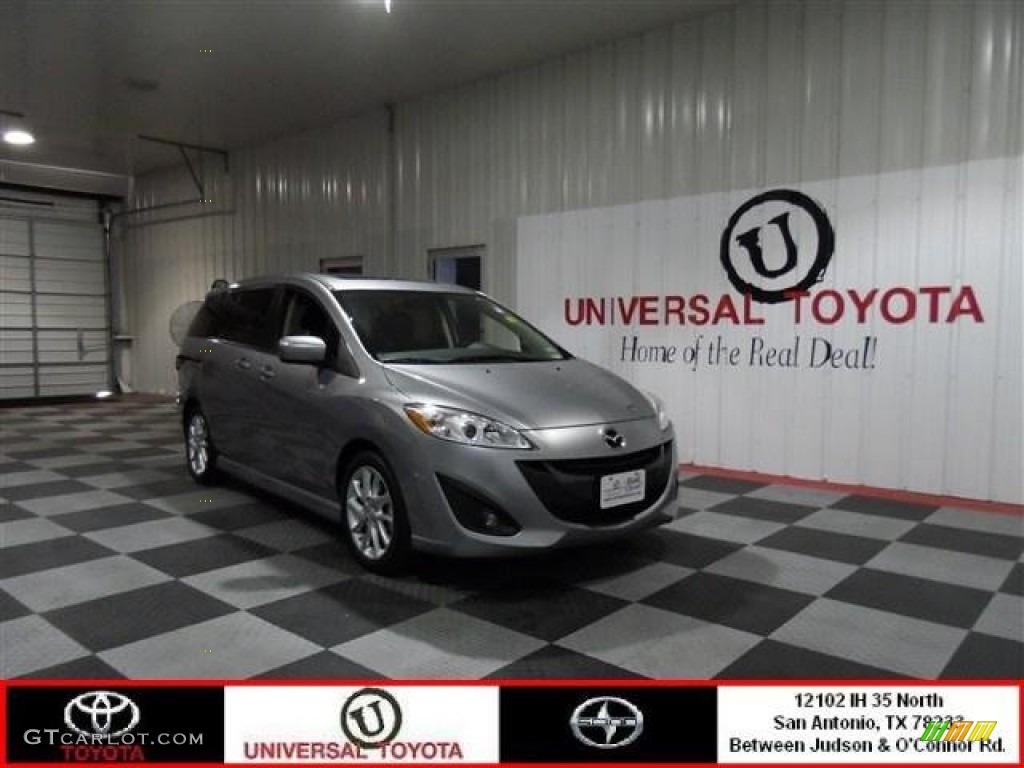 2012 MAZDA5 Grand Touring - Liquid Silver Metallic / Black photo #1