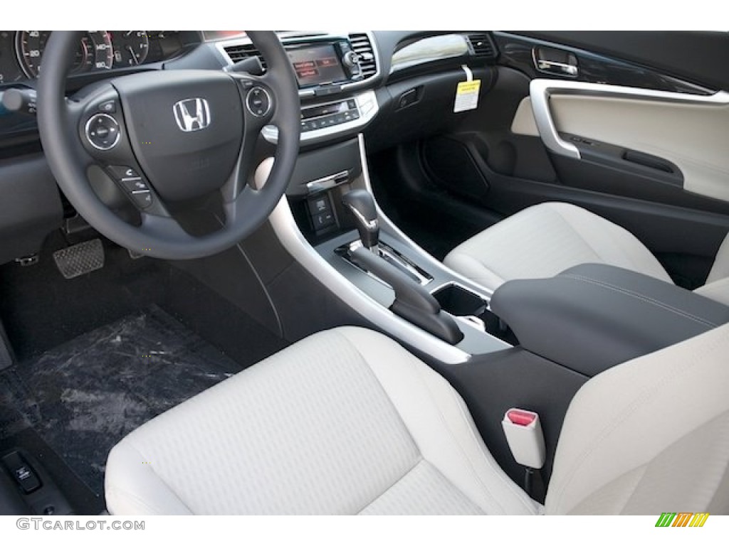 Black/Ivory Interior 2013 Honda Accord EX Coupe Photo #73214149