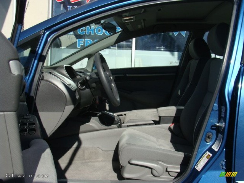 2010 Civic EX Sedan - Atomic Blue Metallic / Gray photo #5