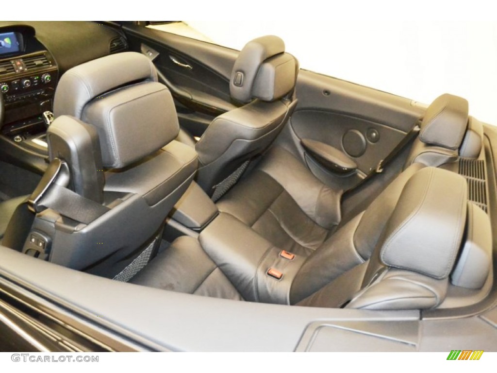 2010 BMW 6 Series 650i Convertible Rear Seat Photo #73217952
