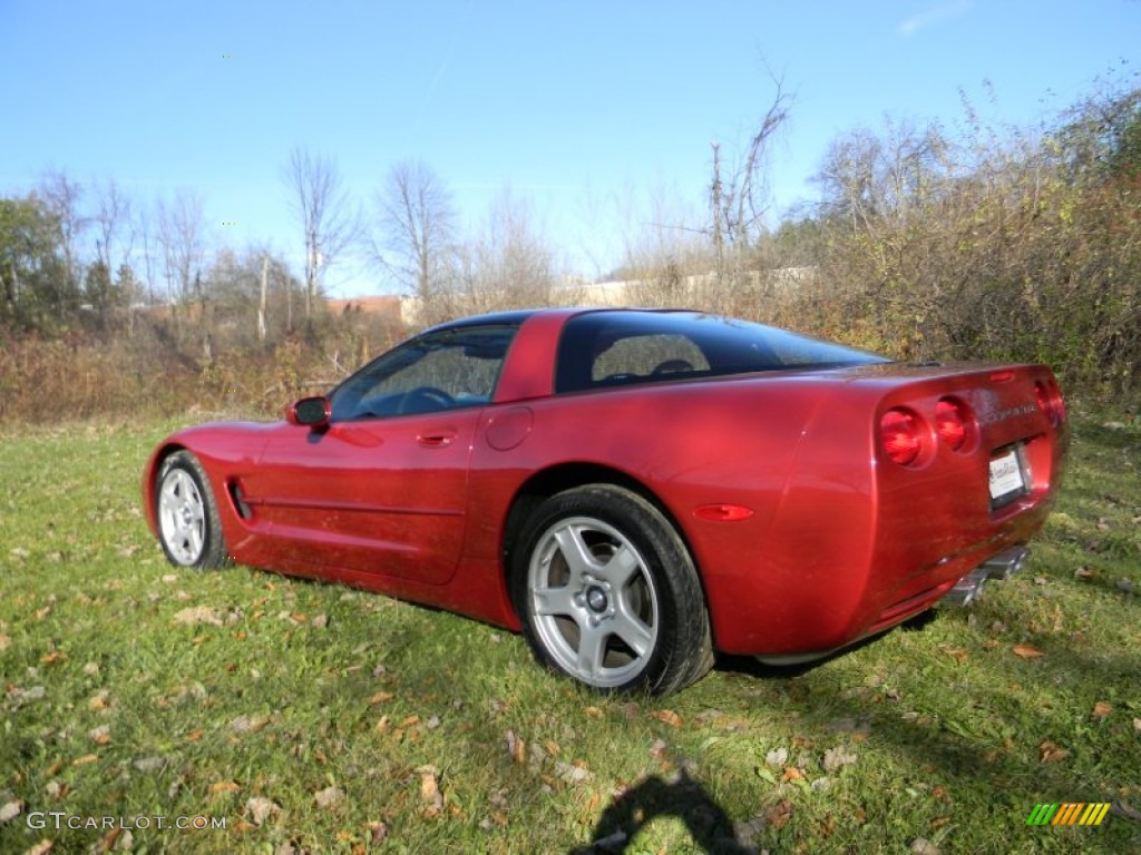 1998 Corvette Coupe - Light Carmine Red Metallic / Light Oak photo #5