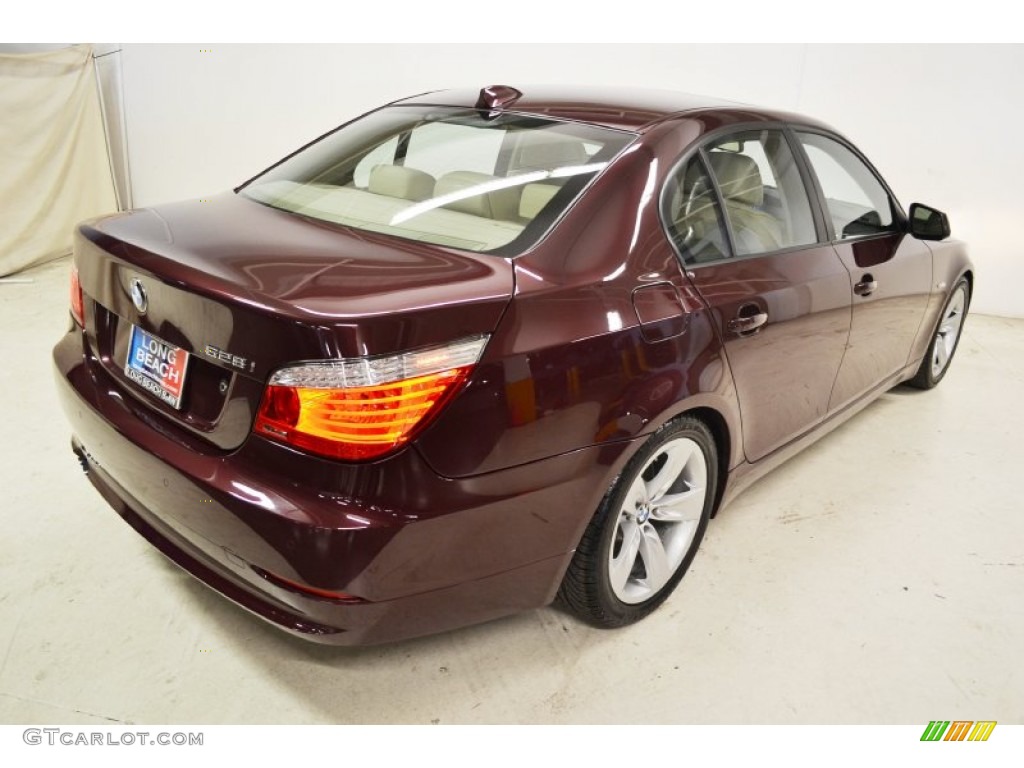 2010 5 Series 528i Sedan - Barbera Red Metallic / Cream Beige photo #5