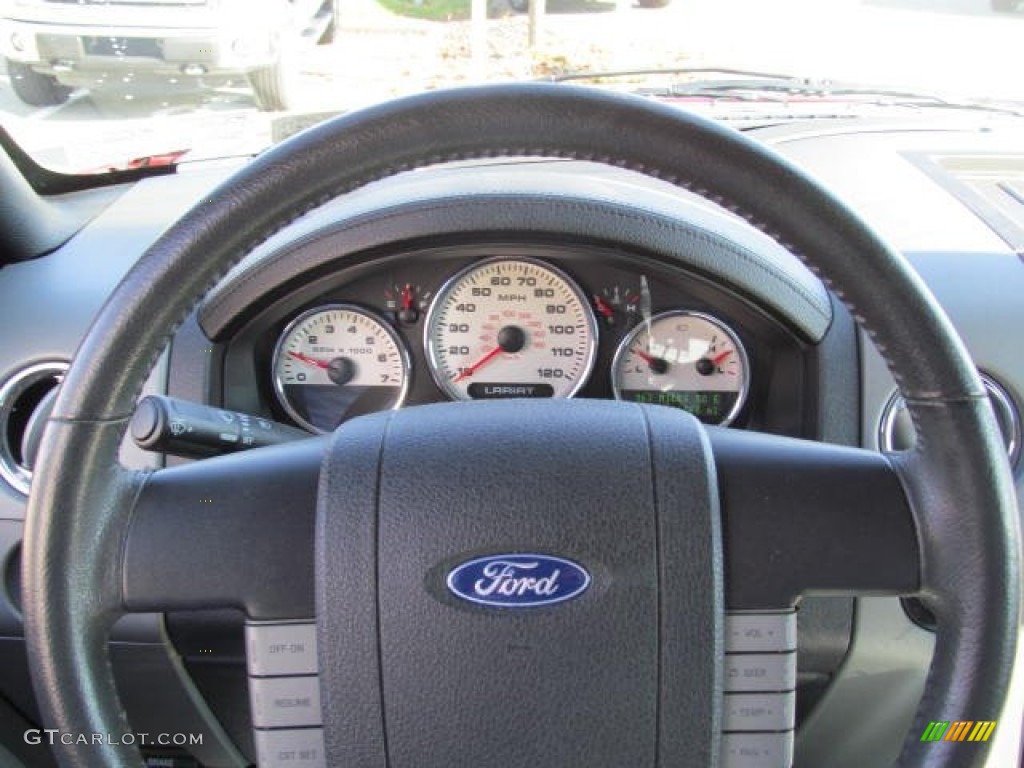 2006 F150 Lariat SuperCab 4x4 - Dark Toreador Red Metallic / Black photo #20