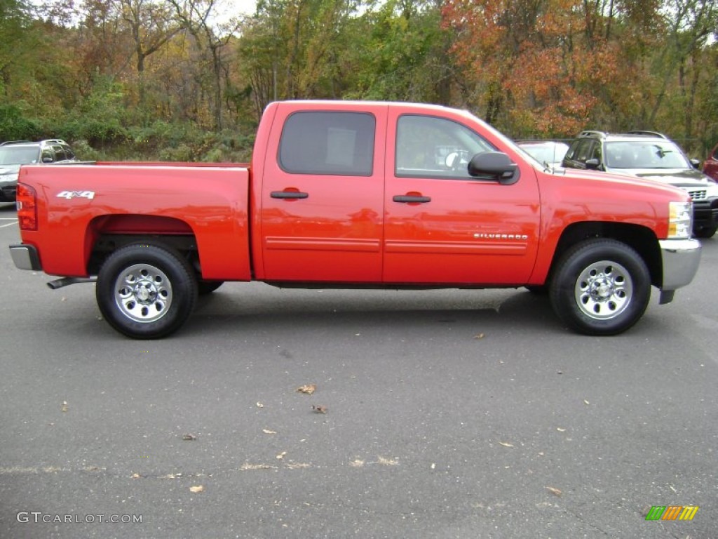 Victory Red 2012 Chevrolet Silverado 1500 LT Crew Cab 4x4 Exterior Photo #73220631