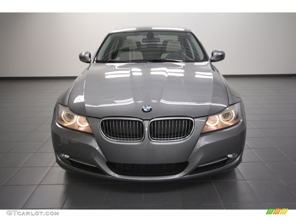 2011 3 Series 335i Sedan - Space Gray Metallic / Oyster/Black Dakota Leather photo #6