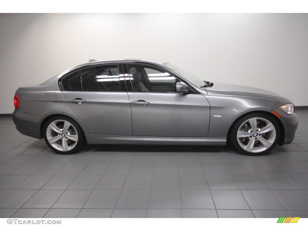 2011 3 Series 335i Sedan - Space Gray Metallic / Oyster/Black Dakota Leather photo #7