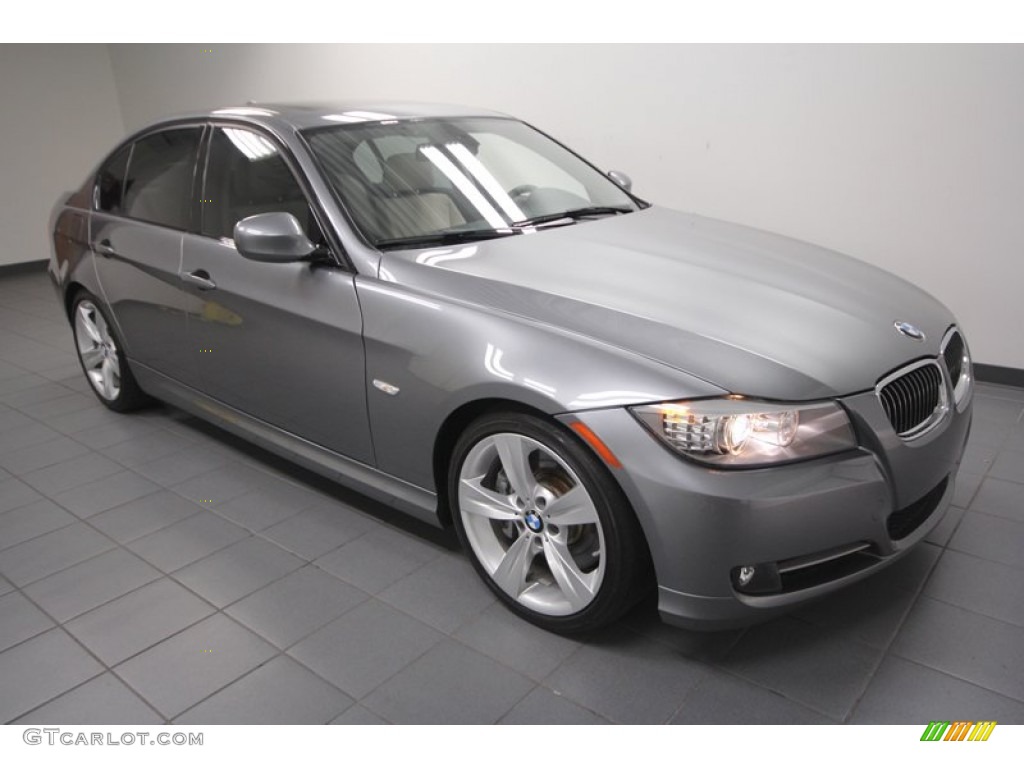 2011 3 Series 335i Sedan - Space Gray Metallic / Oyster/Black Dakota Leather photo #8