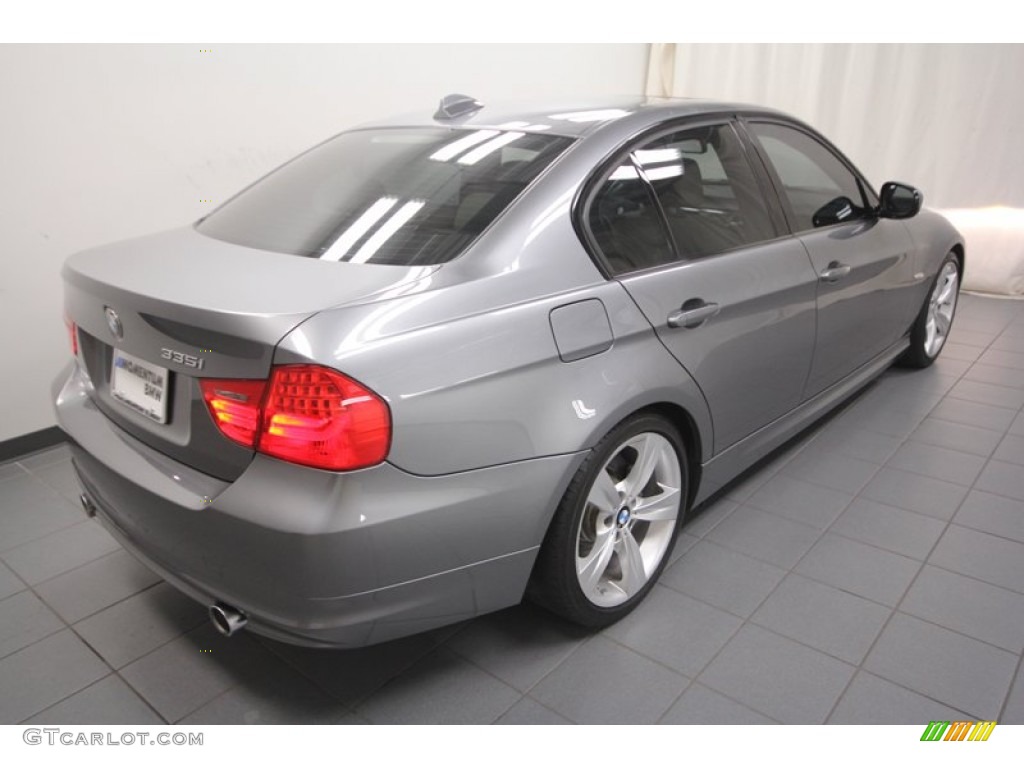 2011 3 Series 335i Sedan - Space Gray Metallic / Oyster/Black Dakota Leather photo #11