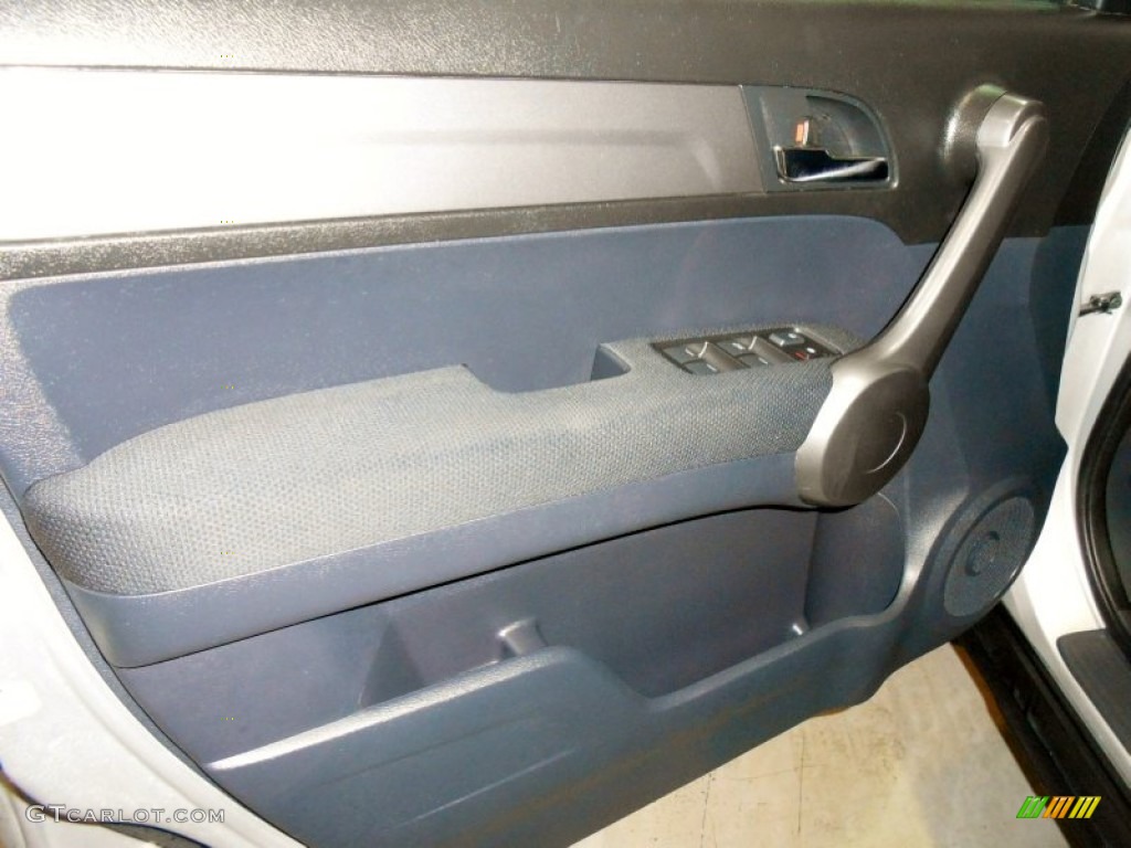 2009 CR-V EX 4WD - Alabaster Silver Metallic / Blue photo #4