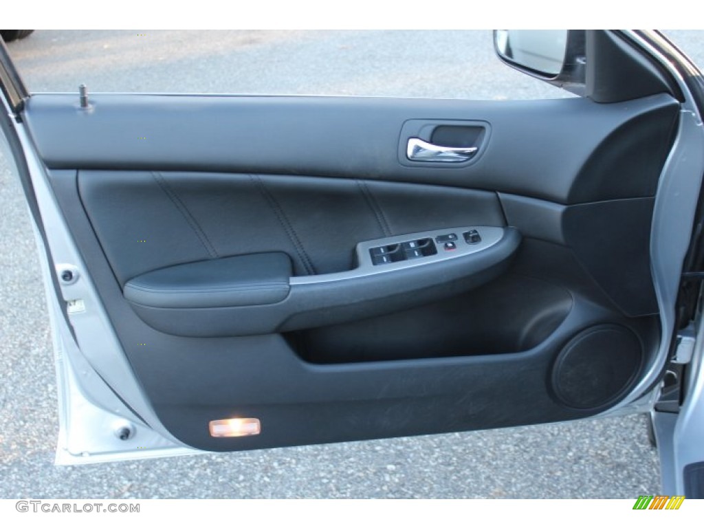 2003 Honda Accord EX Sedan Black Door Panel Photo #73224281