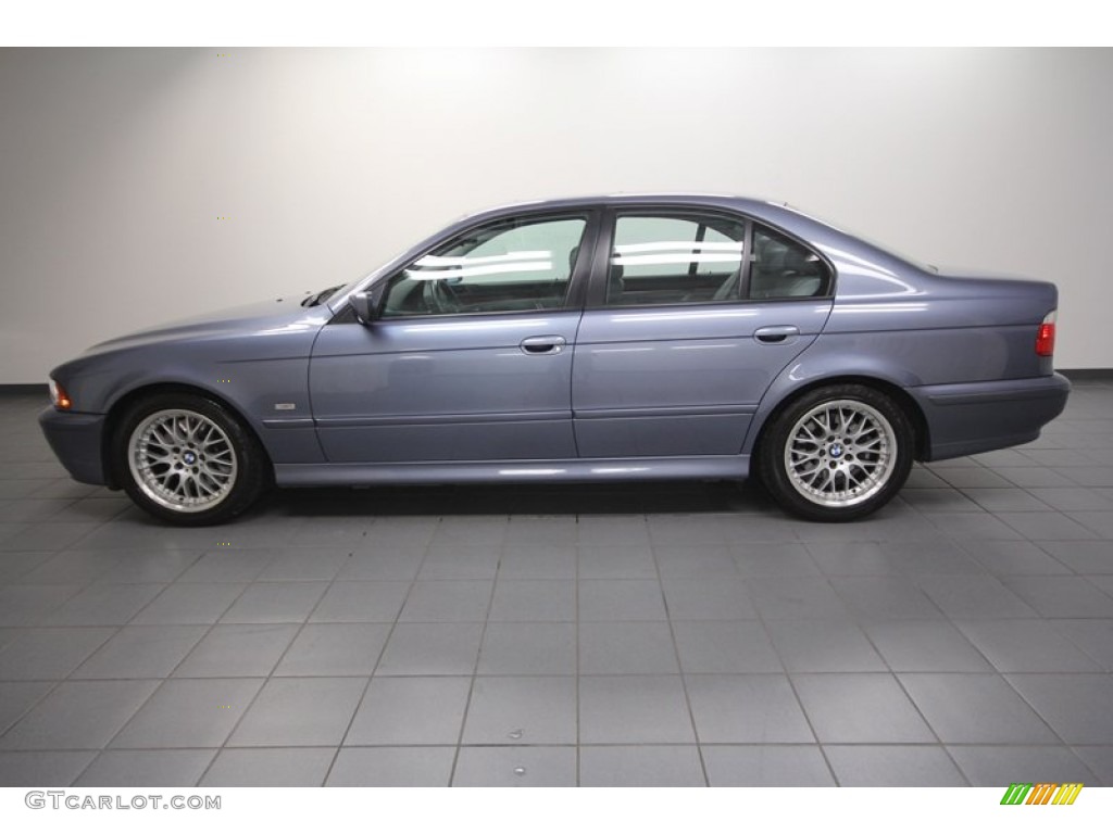 Steel Blue Metallic 2002 BMW 5 Series 530i Sedan Exterior Photo #73225593