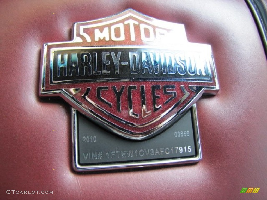 2010 F150 Harley-Davidson SuperCrew - Tuxedo Black / Harley Davidson Lava Red/Black photo #39