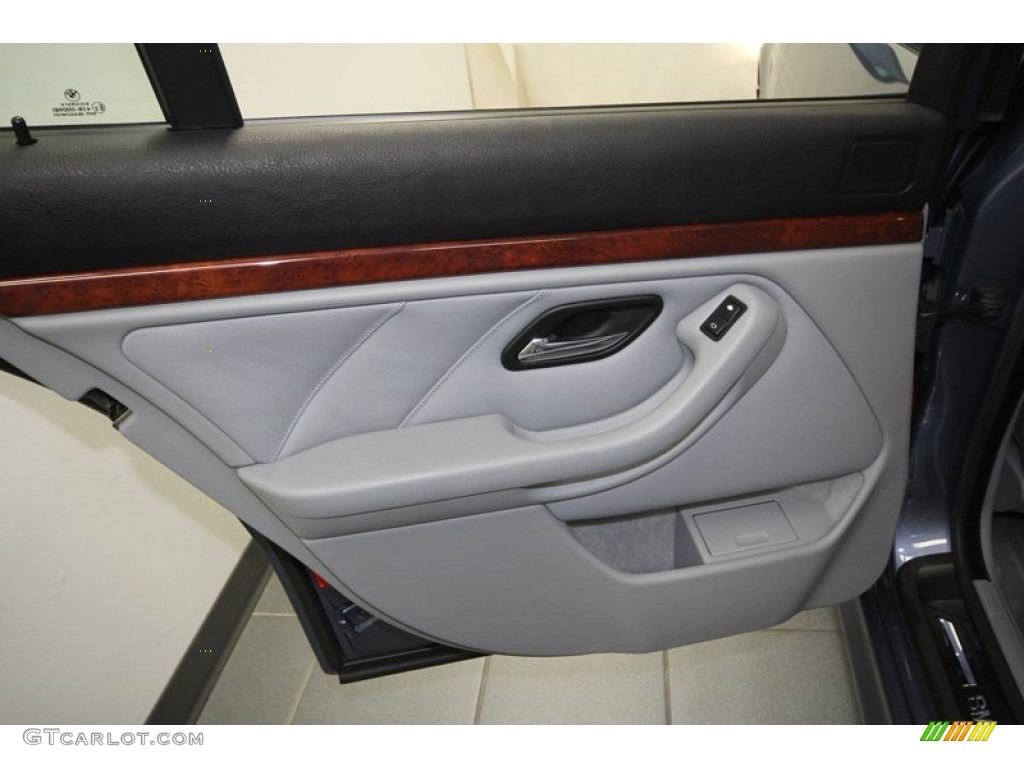 2002 5 Series 530i Sedan - Steel Blue Metallic / Grey photo #26