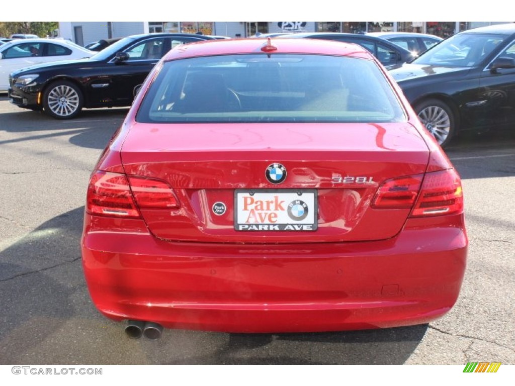 2012 3 Series 328i xDrive Coupe - Crimson Red / Saddle Brown photo #6