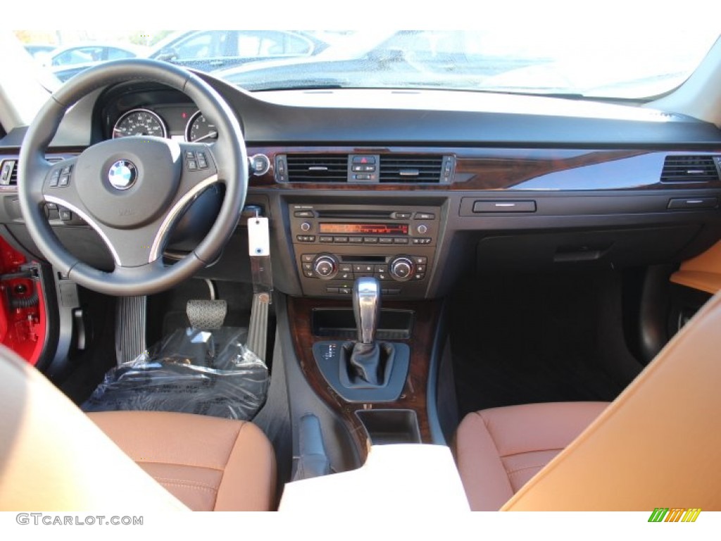 2012 3 Series 328i xDrive Coupe - Crimson Red / Saddle Brown photo #13