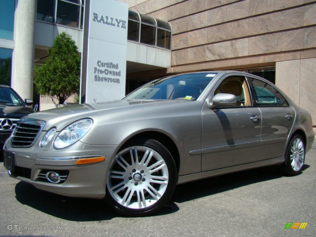 2008 E 350 4Matic Sedan - Pewter Metallic / Cashmere photo #1