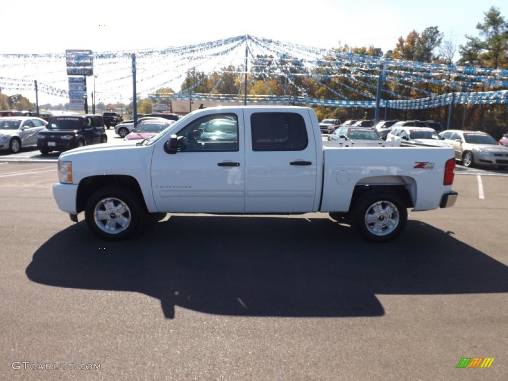 2009 Silverado 1500 LT Z71 Crew Cab 4x4 - Summit White / Light Cashmere photo #2