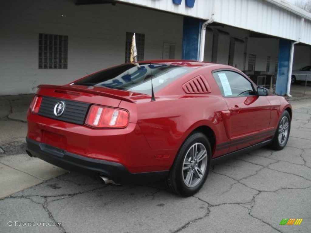 2011 Mustang V6 Premium Coupe - Red Candy Metallic / Charcoal Black photo #8