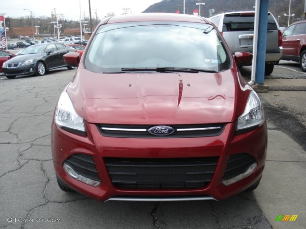 2013 Escape SE 2.0L EcoBoost 4WD - Ruby Red Metallic / Medium Light Stone photo #3