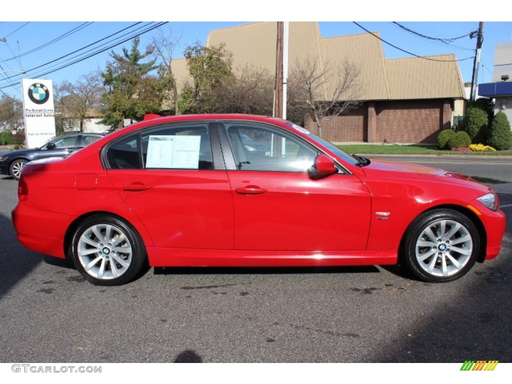 2009 3 Series 328xi Sedan - Crimson Red / Black photo #4