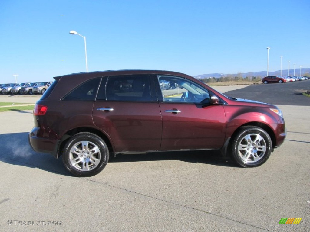 2007 MDX Technology - Dark Cherry Red Pearl / Ebony photo #4