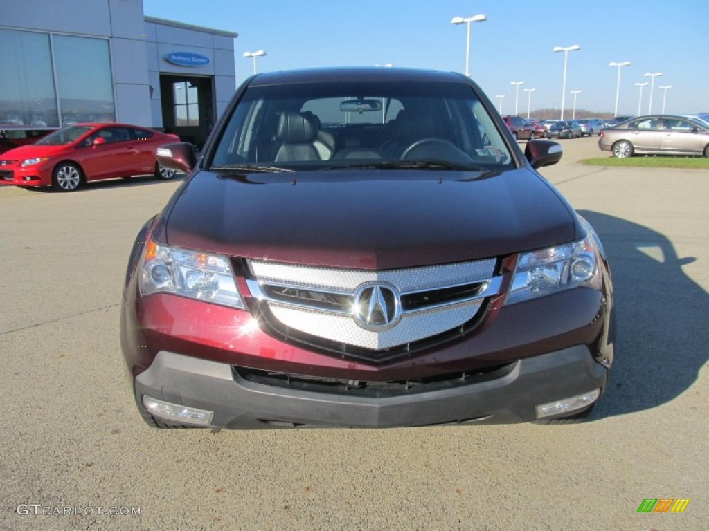 2007 MDX Technology - Dark Cherry Red Pearl / Ebony photo #18