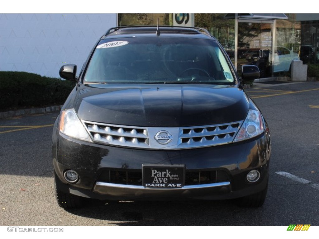 2007 Murano SL AWD - Super Black / Charcoal photo #2