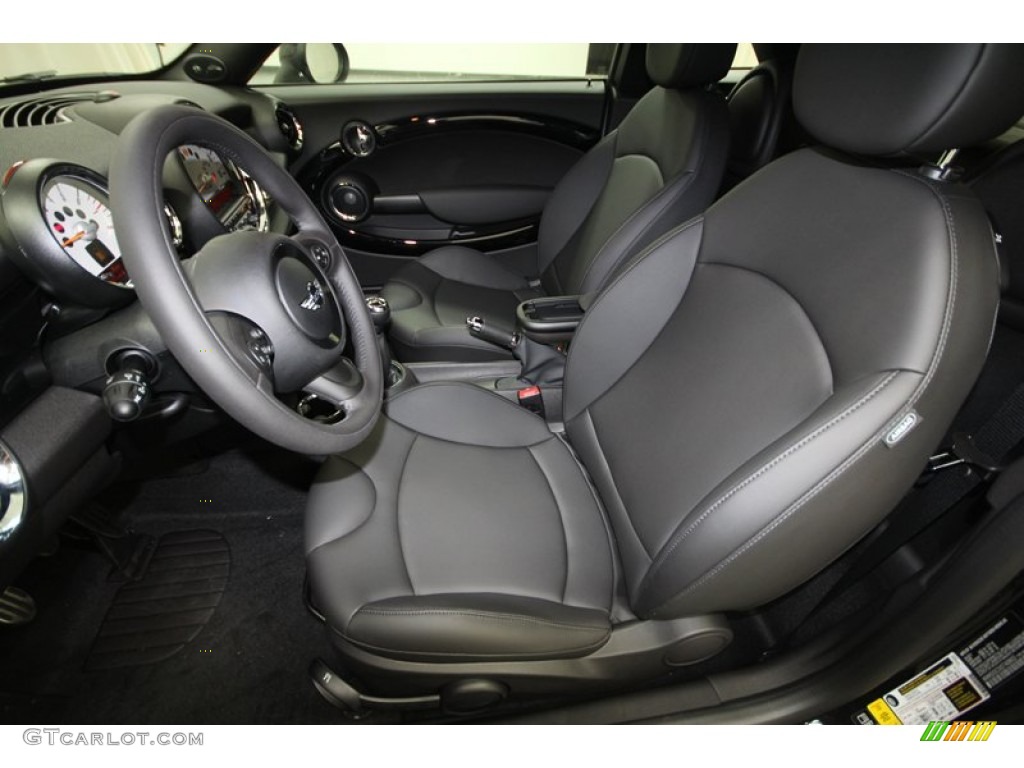 Carbon Black Interior 2013 Mini Cooper S Coupe Photo #73230966