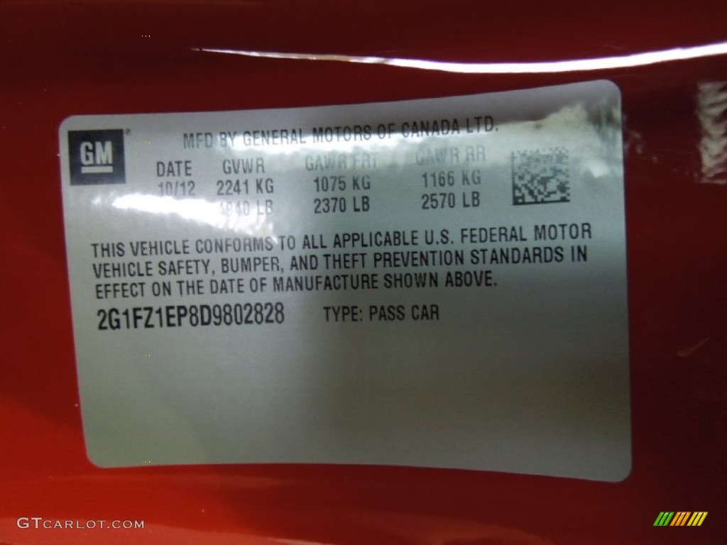 2013 Camaro ZL1 - Victory Red / Black photo #10