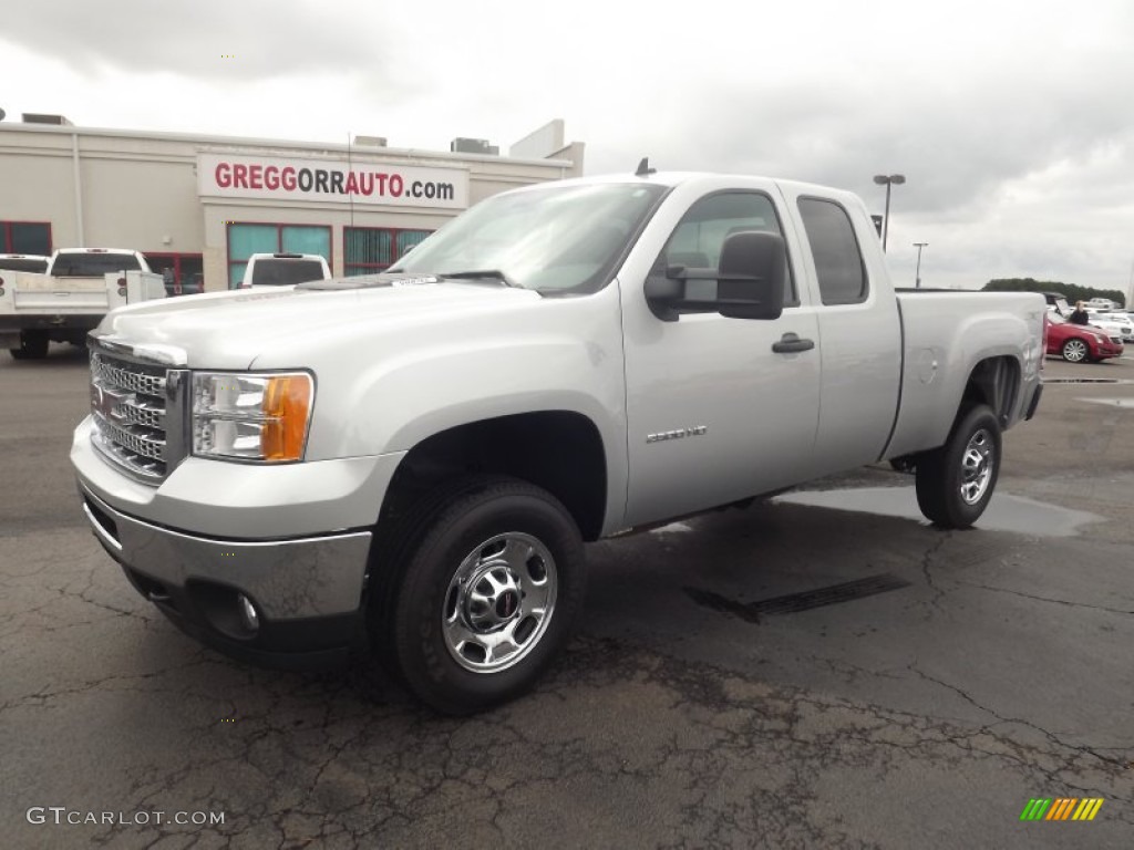 2012 Sierra 2500HD Extended Cab 4x4 - Quicksilver Metallic / Dark Titanium photo #1