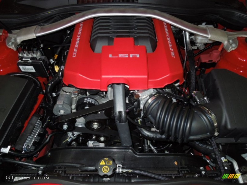 2013 Chevrolet Camaro ZL1 6.2 Liter Eaton Supercharged OHV 16-Valve LSA V8 Engine Photo #73231215