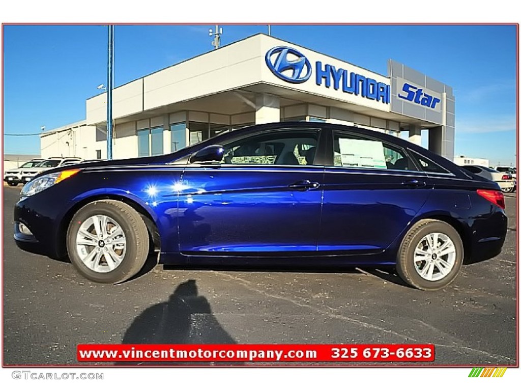 2013 Sonata GLS - Indigo Night Blue / Gray photo #2