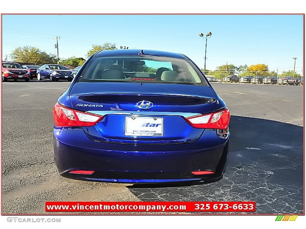 2013 Sonata GLS - Indigo Night Blue / Gray photo #4